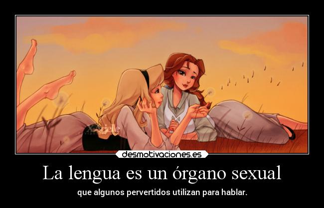La lengua es un órgano sexual -