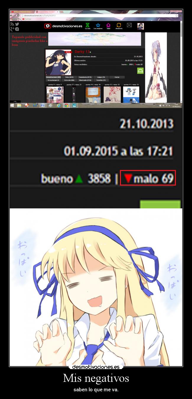 Mis negativos - saben lo que me va.