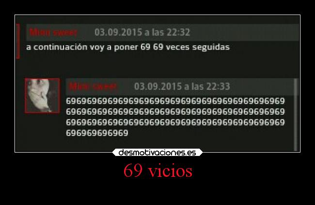 69 vicios -
