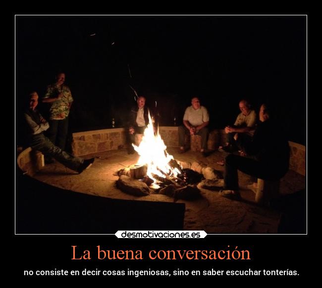 La buena conversación -