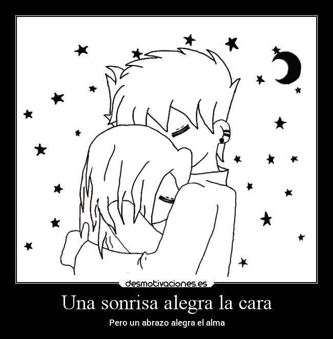 Una sonrisa alegra la cara -