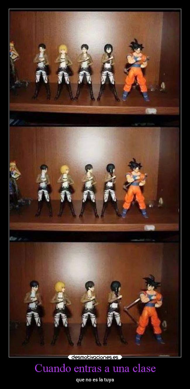 Cuando entras a una clase -