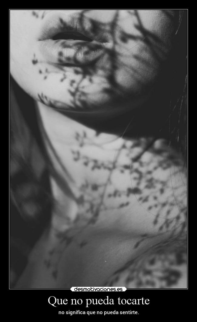 Que no pueda tocarte -