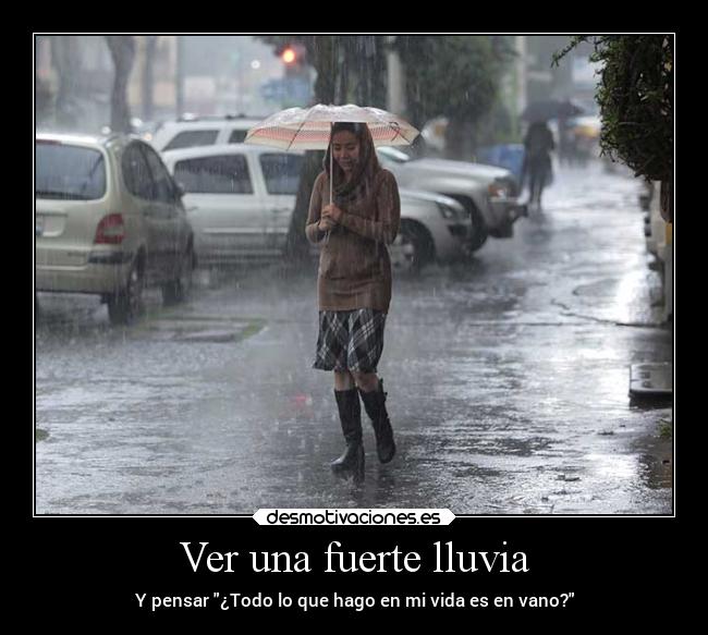 Ver una fuerte lluvia - 