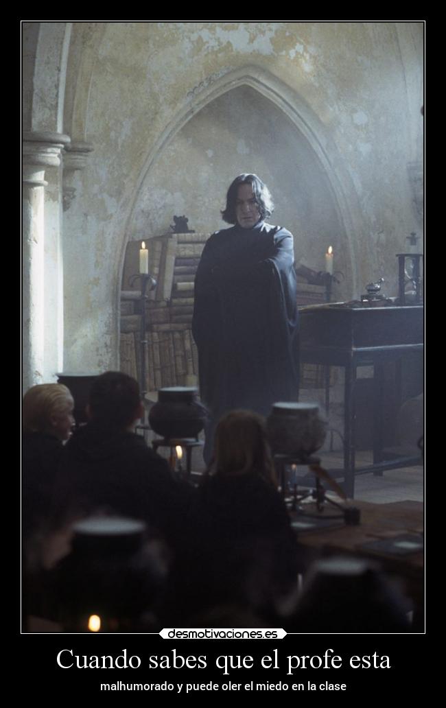 Cuando sabes que el profe esta -