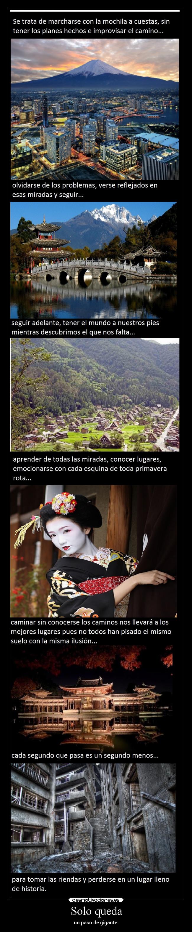 Solo queda - un paso de gigante.