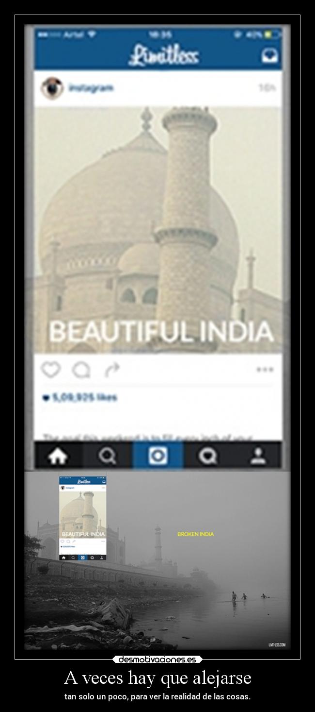 A veces hay que alejarse -