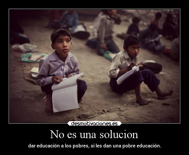 No es una solucion -