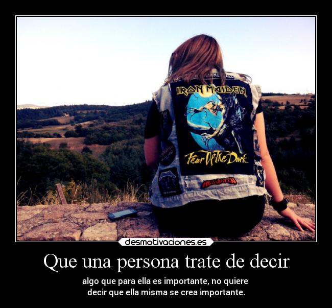 Que una persona trate de decir - 