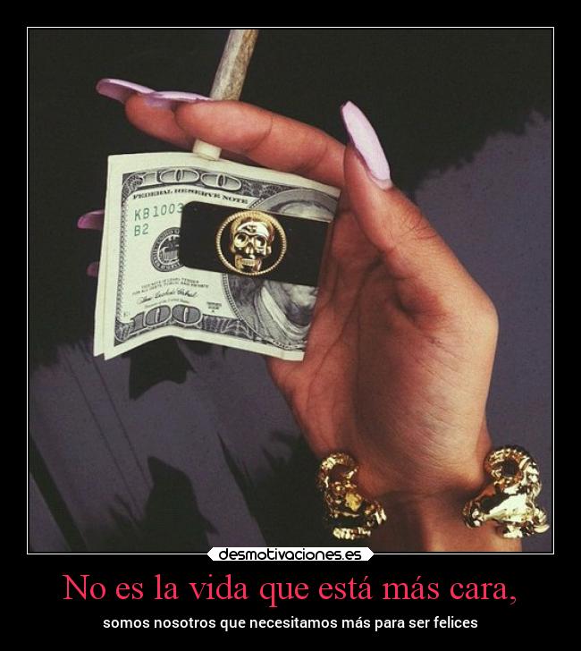 carteles vida dinero vida desmotivaciones