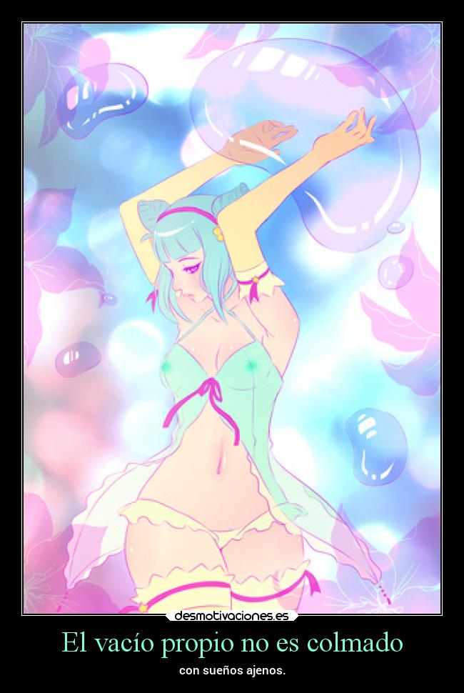 El vacío propio no es colmado -