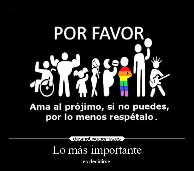 Lo más importante -