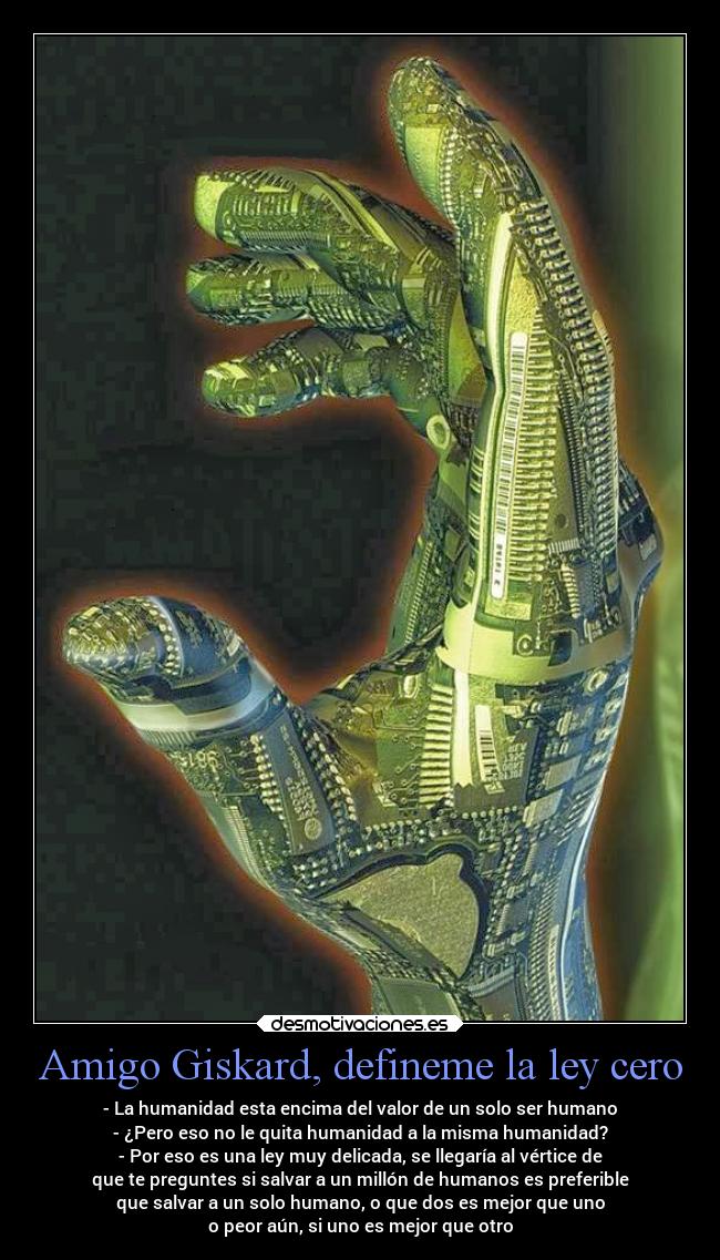 carteles vida leyes robots desmotivaciones