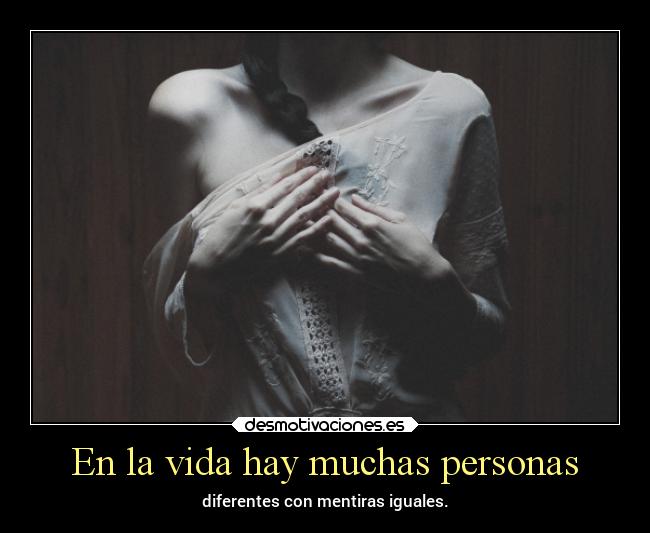 En la vida hay muchas personas - 