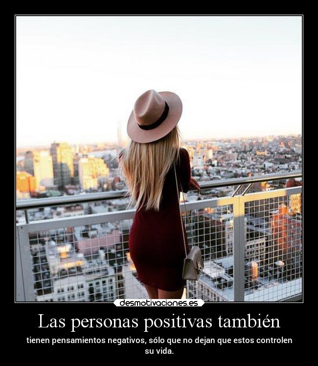 Las personas positivas también -