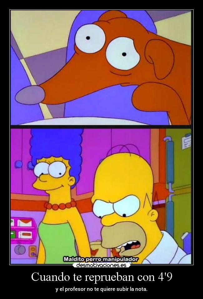 carteles vida sentimientos humor simpsons tonto homero marge ayudante santa laurasimpson11 desmotivaciones
