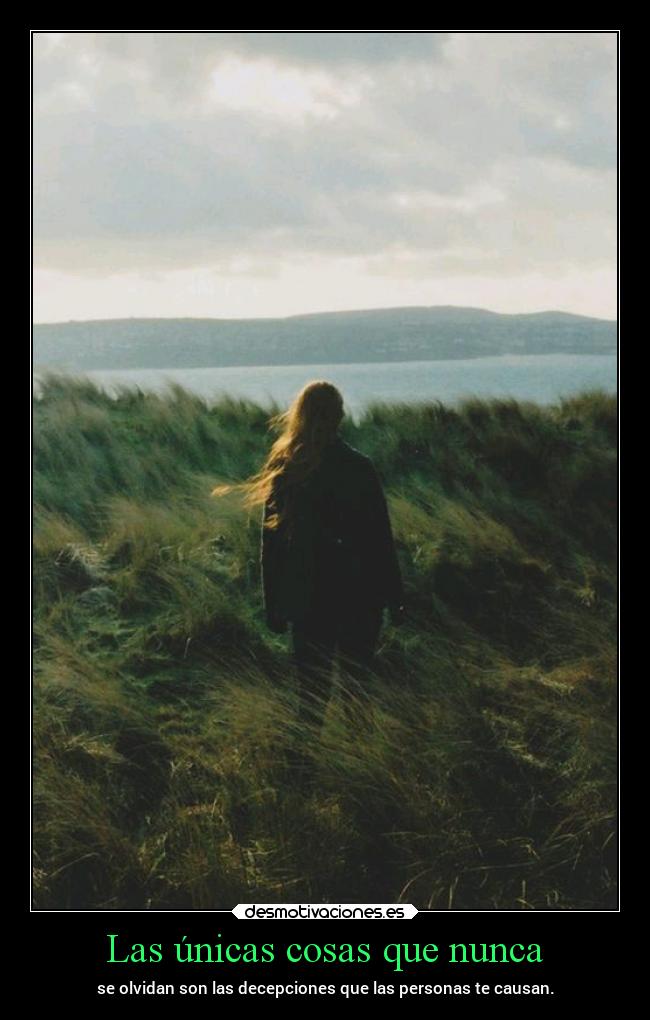 Las únicas cosas que nunca -
