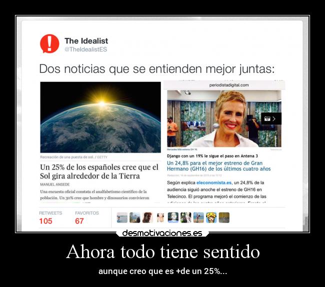 Ahora todo tiene sentido - aunque creo que es +de un 25%...