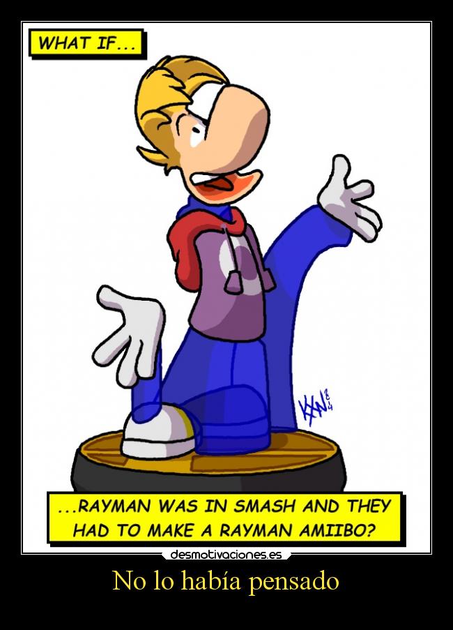 carteles videojuegos rayman super smash bros supersmashbros wiiu wii amiibo desmotivaciones