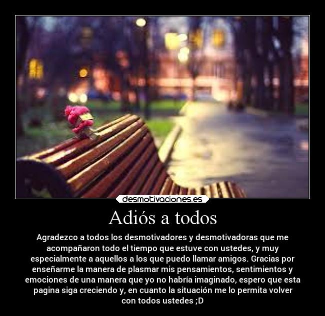 carteles alma amigos despedida adios desmotivaciones