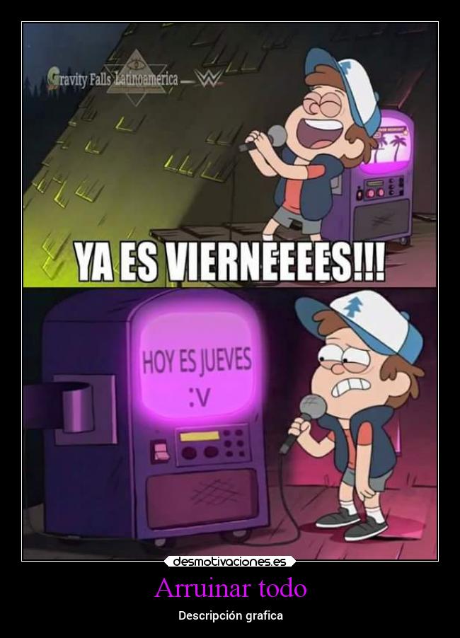 Arruinar todo - Descripción grafica