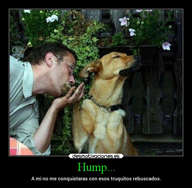 Hump... - A mi no me conquistaras con esos truquitos rebuscados.