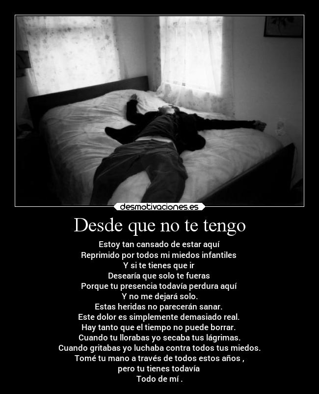 Desde que no te tengo -