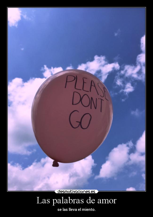 Las palabras de amor -