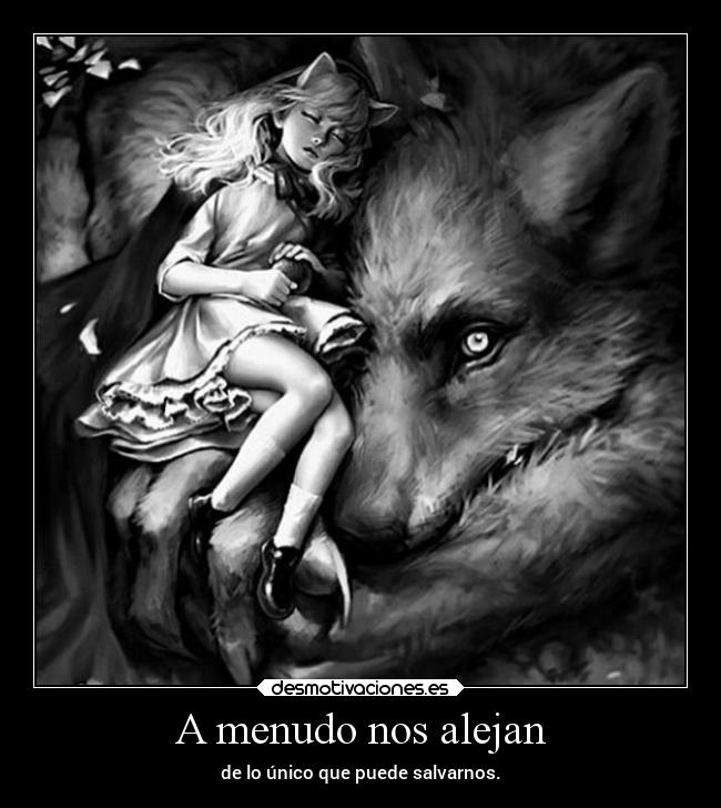 carteles amor desmohalloween elchicodeayer lobito caperucita desmotivaciones