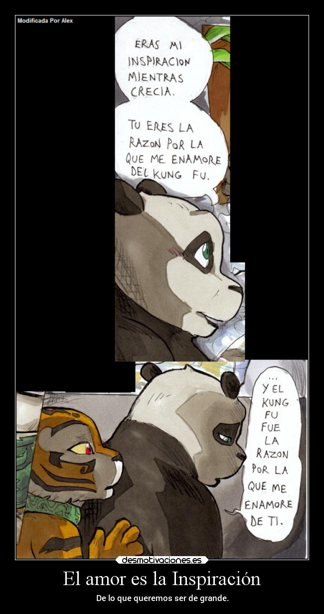 El amor es la Inspiración - De lo que queremos ser de grande.