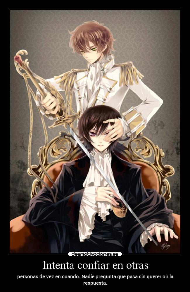 Intenta confiar en otras -