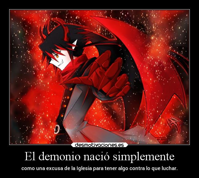 carteles anime the gray garden videojuego ordenador demonio nacer iglesia excusa luchar tener alas fuego desmotivaciones