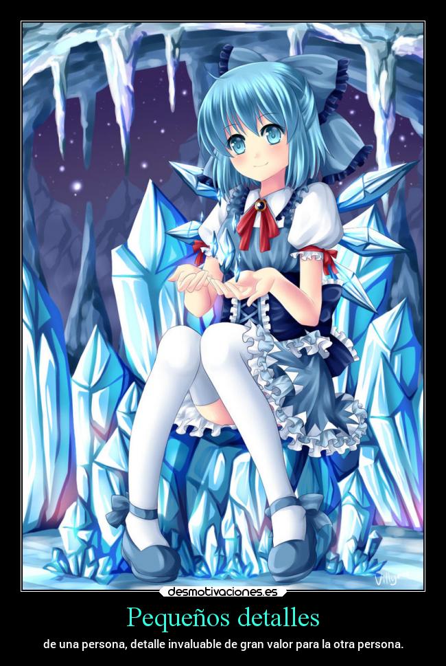 Pequeños detalles - de una persona, detalle invaluable de gran valor para la otra persona.