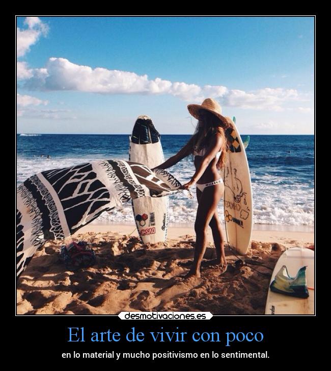 El arte de vivir con poco -