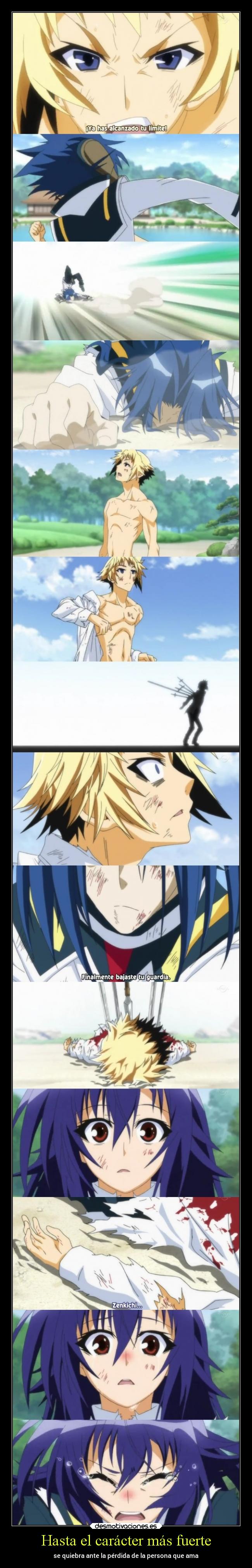 Hasta el carácter más fuerte - se quiebra ante la pérdida de la persona que ama