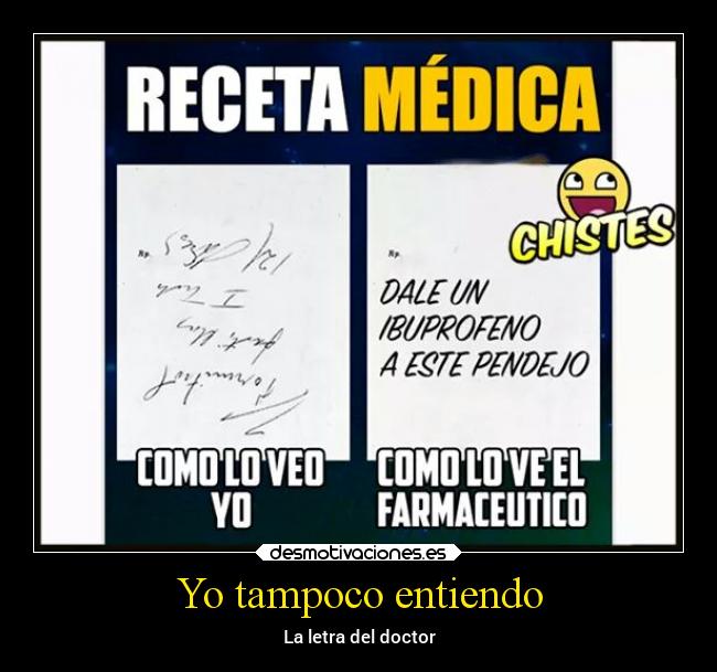 Yo tampoco entiendo - La letra del doctor