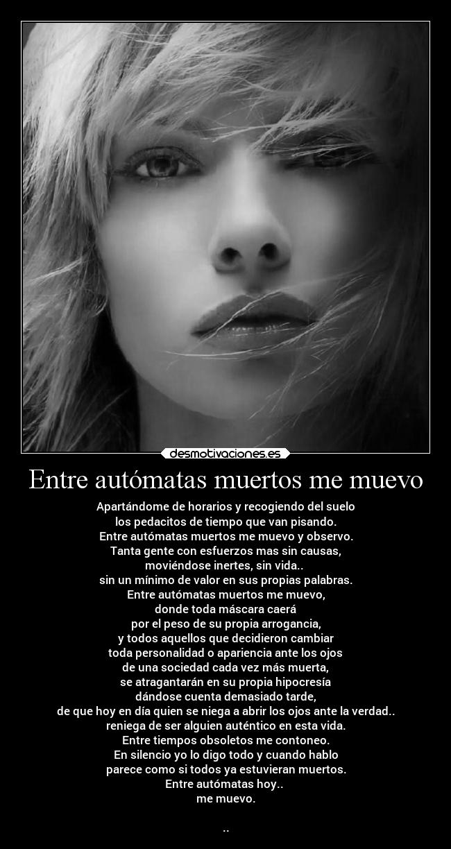 Entre autómatas muertos me muevo - 