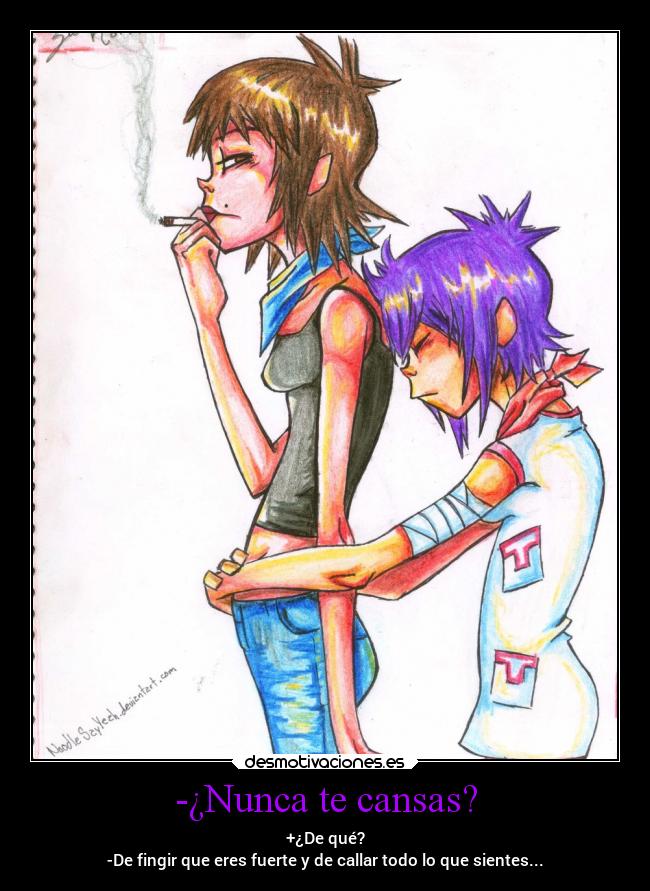 carteles confianza sentimientos vida dolor amigos noodle paula cracker yuri laurasimpson11 desmotivaciones