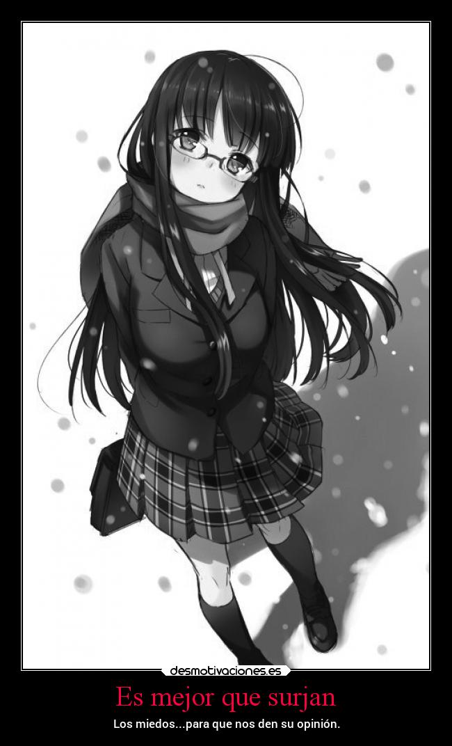 Es mejor que surjan -