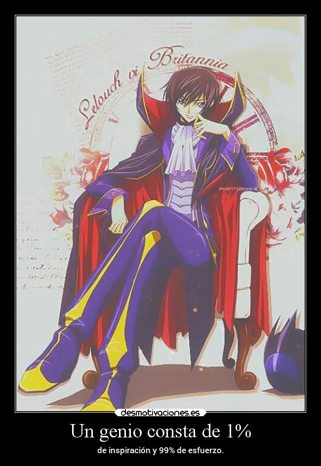 carteles desmotivaciones code geass codegeass lelouch britannia lelouchvibritannia famouslastword famouslastw desmotivaciones