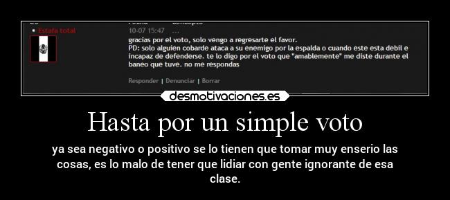 carteles desmotivaciones comentario pendejo mensajes mouser emiya95 desmotivaciones