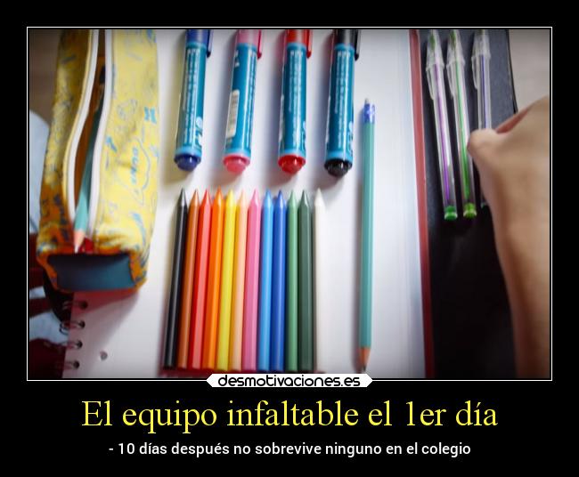 El equipo infaltable el 1er día -