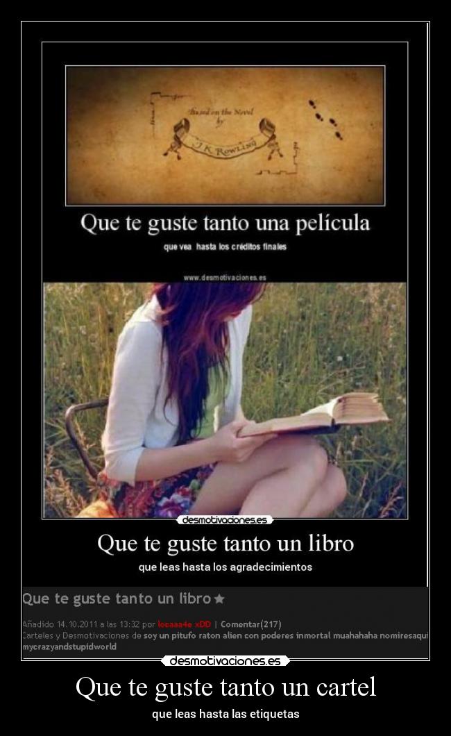 carteles desmotivaciones que guste tanto cartel nadie lee las etiquetas desmotivaciones