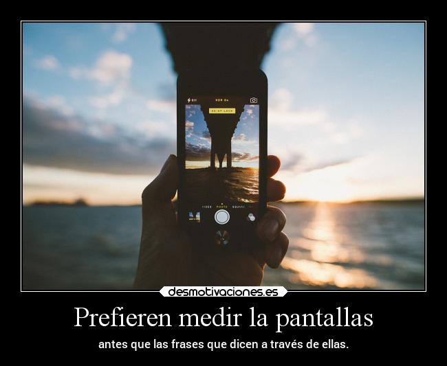 Prefieren medir la pantallas - 