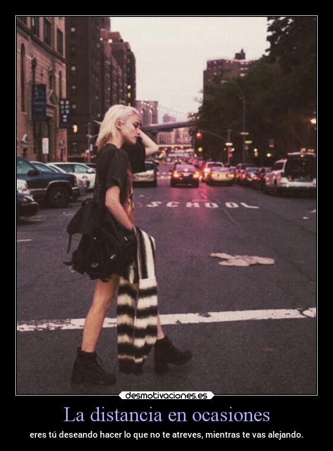 La distancia en ocasiones -