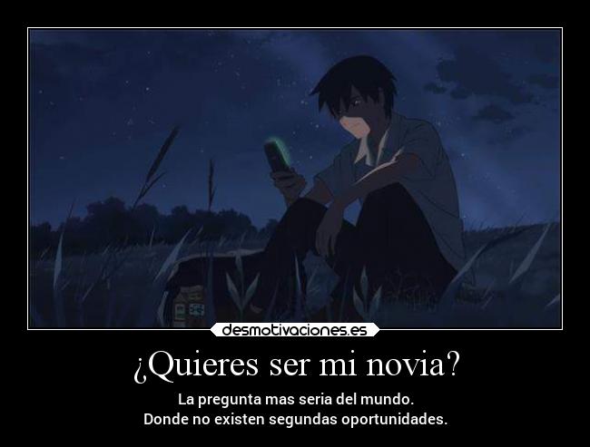 ¿Quieres ser mi novia? -