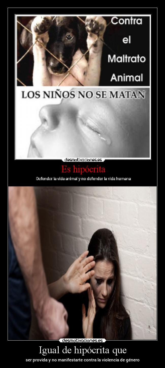 Igual de hipócrita que - 