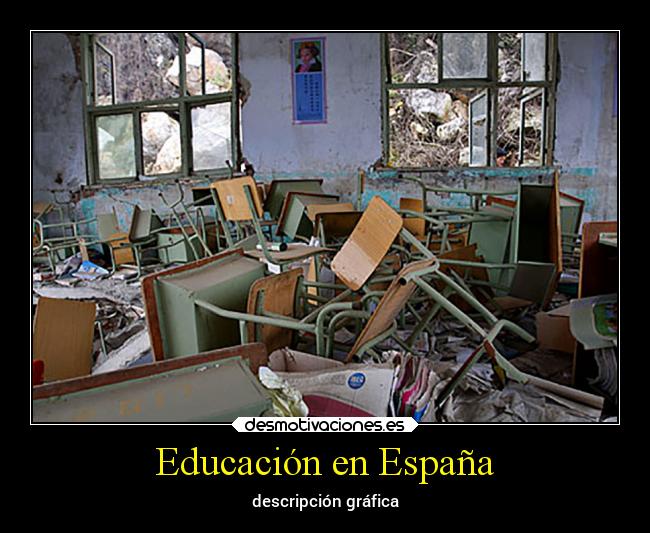 Educación en España - descripción gráfica