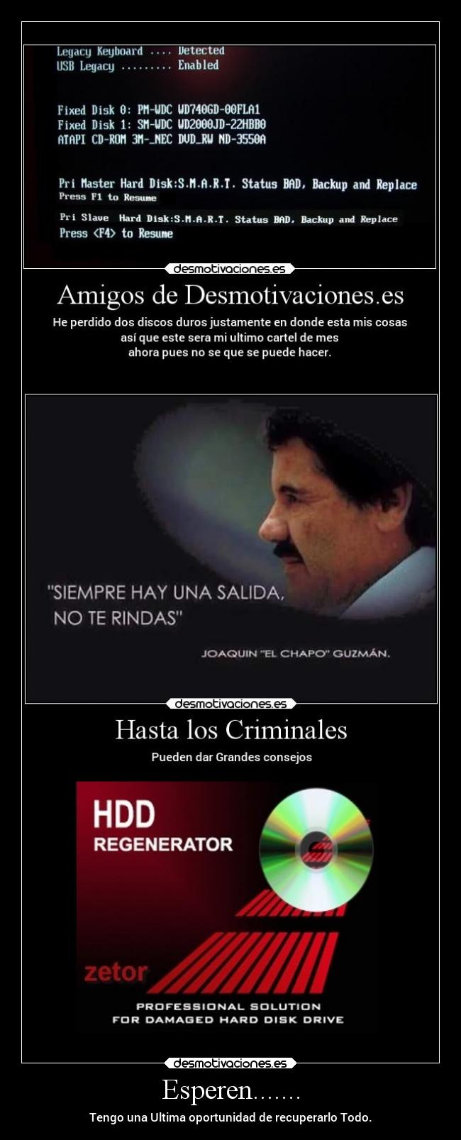 Esperen....... - Tengo una Ultima oportunidad de recuperarlo Todo.