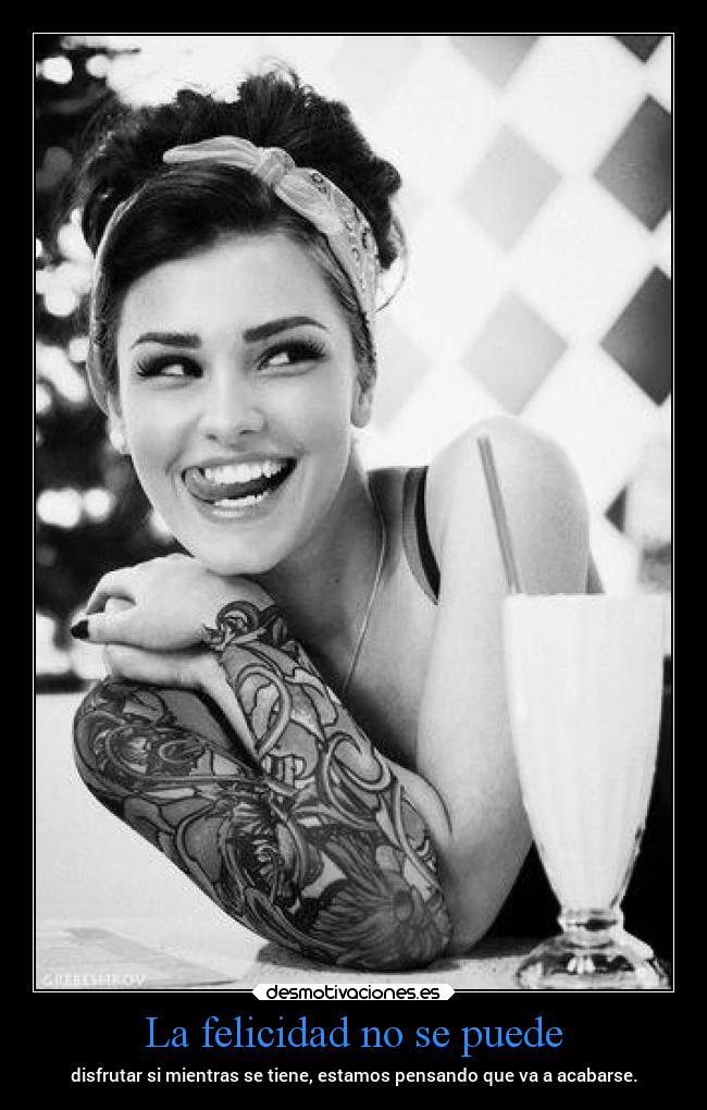 La felicidad no se puede -